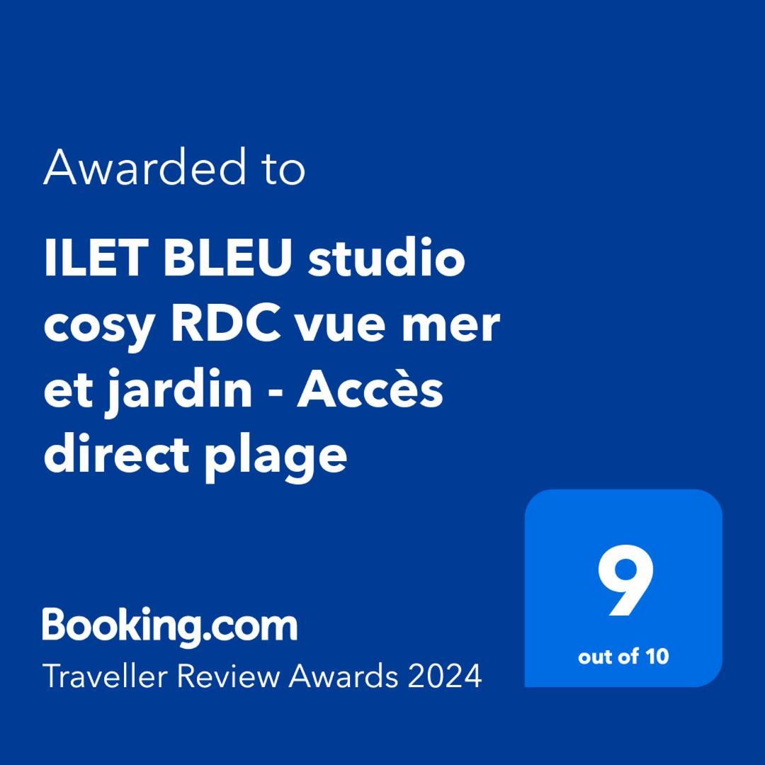 Ilet Bleu Studio Cosy Rdc Vue Mer Et Jardin - Acces Direct Plage Le Gosier  Zewnętrze zdjęcie