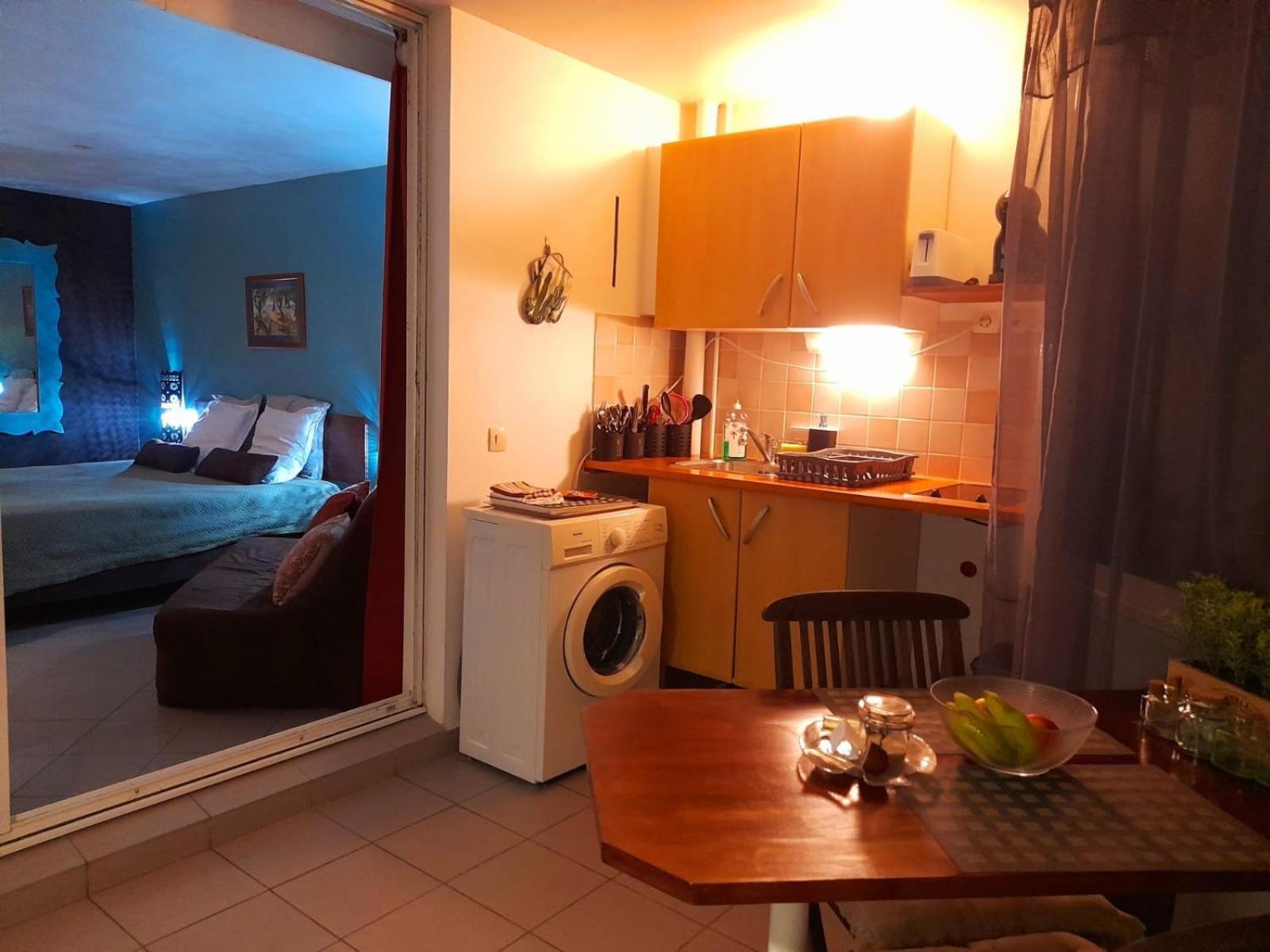 Ilet Bleu Studio Cosy Rdc Vue Mer Et Jardin - Acces Direct Plage Le Gosier  Zewnętrze zdjęcie