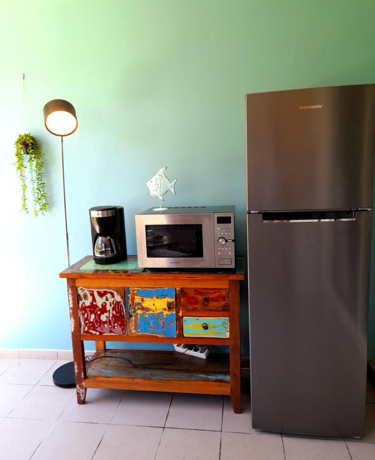 Ilet Bleu Studio Cosy Rdc Vue Mer Et Jardin - Acces Direct Plage Le Gosier  Zewnętrze zdjęcie